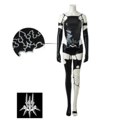 NieR:Automata YoRHa Type A No. 2 Cosplay A2 Costume Halloween Cosplay PU Outfit -Procosplayshop NieRAutomataYoRHaTypeANo.2CosplayA2CostumeHalloweenCosplayPUOutfit 4