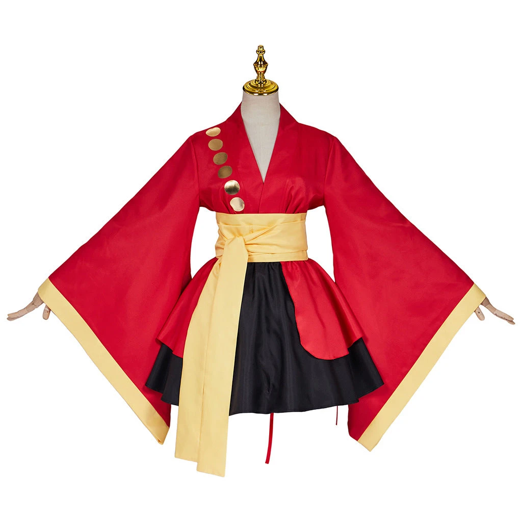 One Piece Luffy Female Dress Costume Lolita Dress Halloween Costume Outfit 3 One Piece Luffy Female Dress Costume Lolita Dress Halloween Costume Outfit