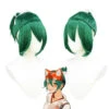 Overwatch 2 Kiriko Kamori Cosplay Wigs Green Wigs -Procosplayshop Overwatch2KirikoKamoriCosplayWigsGreenWigs 1