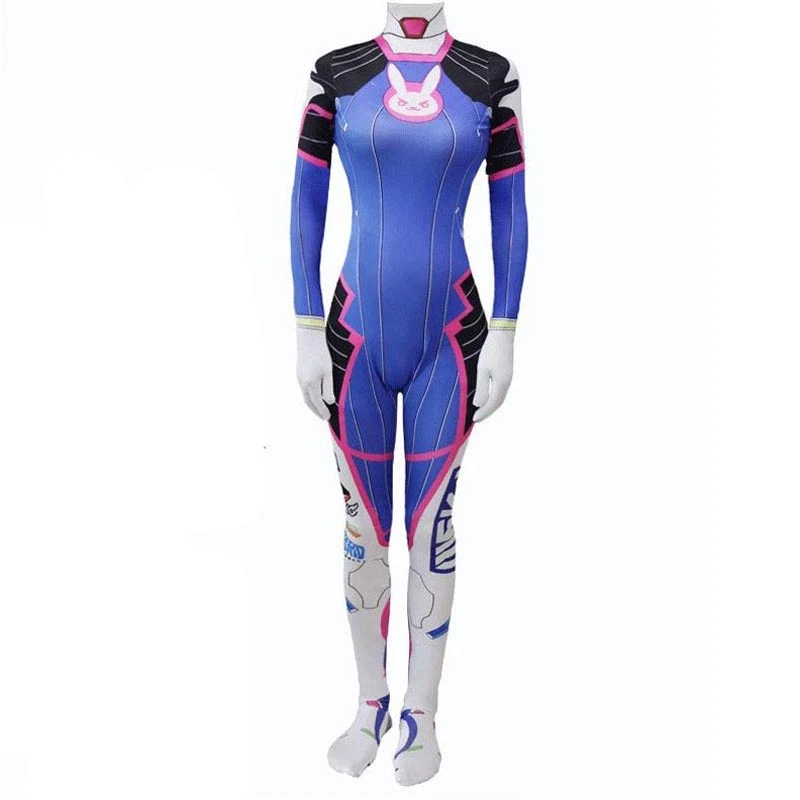 Overwatch D.Va Hana Song Cosplay Costume Jumpsuit Halloween Costume Zentai 3 Overwatch D.Va Hana Song Cosplay Costume Jumpsuit Halloween Costume Zentai