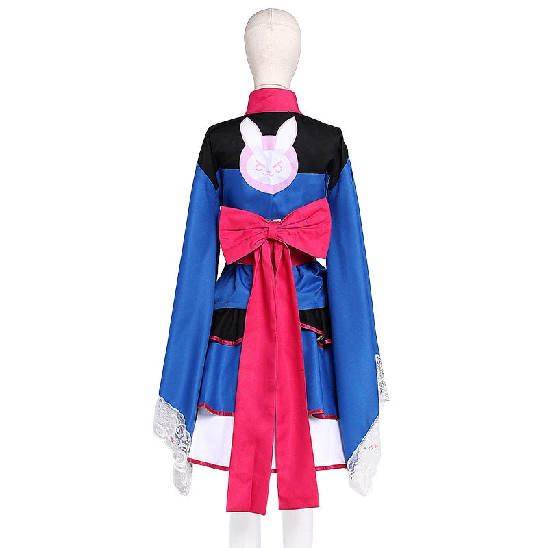 Overwatch D.Va Hana Song Cosplay Costume Kimono Dress Lolita Dress Halloween Carnival Costume 4 Overwatch D.Va Hana Song Cosplay Costume Kimono Dress Lolita Dress Halloween Carnival Costume - Image 2
