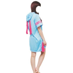 Overwatch D.Va Hana Song Cosplay Costume Pajama Hooded Dress Halloween Costume -Procosplayshop OverwatchD.VaHanaSongCosplayCostumePajamaHoodedDressHalloweenCostume 5