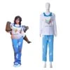 Overwatch Dr. Mei Ling Zhou Pajamas Cosplay Costume Mei Halloween Costume -Procosplayshop OverwatchDr.MeiLingZhouPajamasCosplayCostumeMeiHalloweenCostume 2