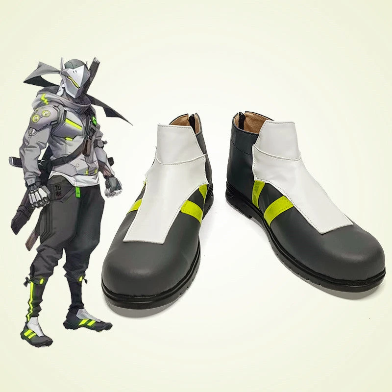 Overwatch Genji Shimada Cosplay Shoes Halloween Costume Accessories 3 Overwatch Genji Shimada Cosplay Shoes Halloween Costume Accessories