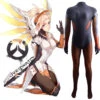 Overwatch Mercy Angela Ziegler Zentai Costume Halloweem Cosplay Jumpsuit Outfit 1 Overwatch Mercy Angela Ziegler Zentai Costume Halloweem Cosplay Jumpsuit Outfit -Procosplayshop OverwatchMercyAngelaZieglerZentaiCostumeHalloweemCosplayJumpsuitOutfit 1
