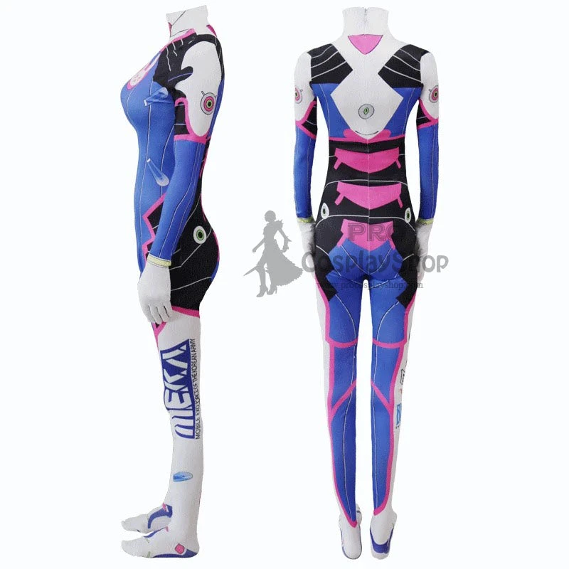 Overwatch D.VA Hana Song Cosplay Costume Full Set With Headphones And Gun 4 Overwatch D.VA Hana Song Cosplay Costume Full Set With Headphones And Gun - Image 2