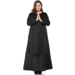 Plus Size Deluxe Nun Costume For Halloween/Stage Performance/Party -Procosplayshop Plus Size Deluxe Nun Costume For HalloweenStage PerformanceParty 4