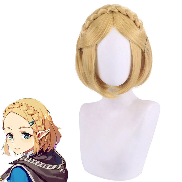 Princess Zela Costume Wigs Golden Cosplay Wigs Accessories 4 Princess Zela Costume Wigs Golden Cosplay Wigs Accessories - Image 2