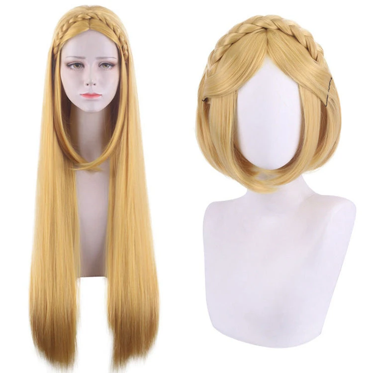 Princess Zela Costume Wigs Golden Cosplay Wigs Accessories 3 Princess Zela Costume Wigs Golden Cosplay Wigs Accessories