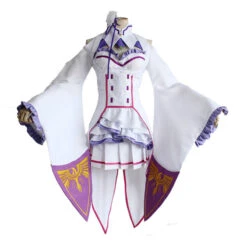 Anime Re:Zero − Starting Life In Another World Emilia Cosplay Costume Dress Outfit