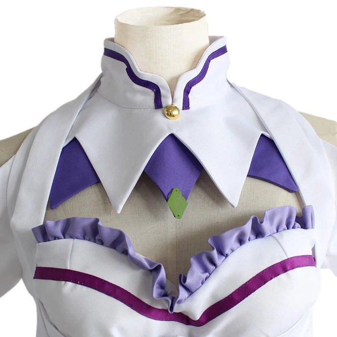 Anime Re:Zero − Starting Life In Another World Emilia Cosplay Costume Dress Outfit 7 Anime Re:Zero − Starting Life In Another World Emilia Cosplay Costume Dress Outfit - Image 5