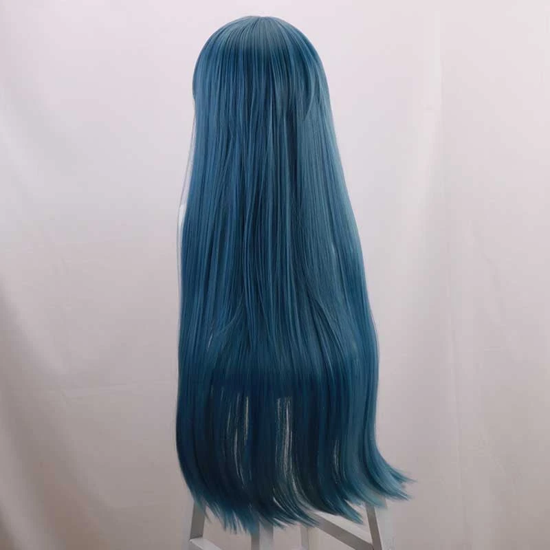 Danganronpa: Trigger Happy Havoc Sayaka Maizono Cosplay Wigs Blue Long Wigs 6 Danganronpa: Trigger Happy Havoc Sayaka Maizono Cosplay Wigs Blue Long Wigs - Image 4