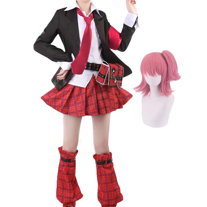 Shugo Chara! Amu Hinamori Cosplay Uniform Costume Halloween Cosplay Outfit 3 Shugo Chara! Amu Hinamori Cosplay Uniform Costume Halloween Cosplay Outfit