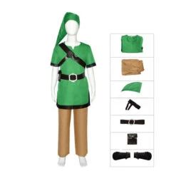 Halloween Cosplay Link Costume Full Set Halloween Cosplay Outfit For Kids And Adults