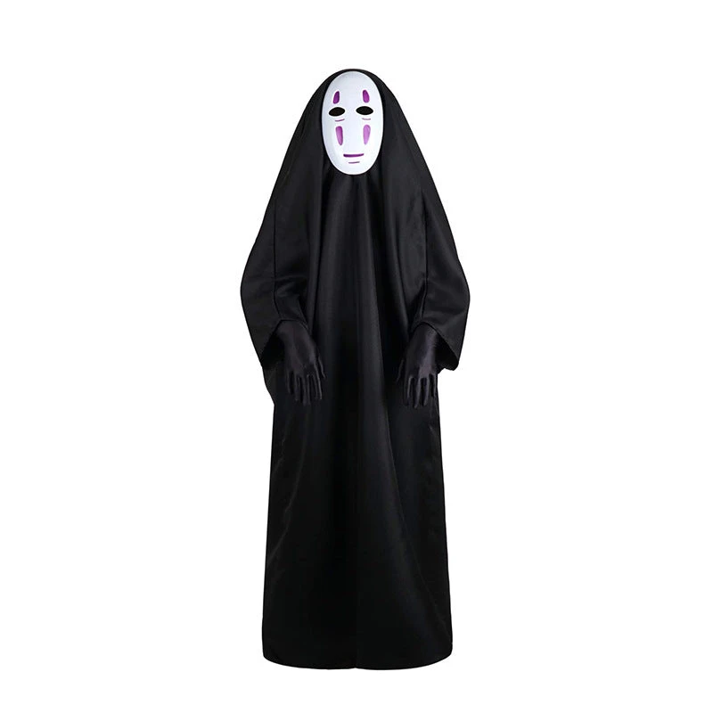 Spirited Away Kaonashi No Face Man Cosplay Costume Full Set Halloween Costume 3 Spirited Away Kaonashi No Face Man Cosplay Costume Full Set Halloween Costume