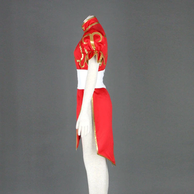 Street Fighter V Chun Li Cosplay Costume Cheongsam Cosplay Costume Red Version 5 Street Fighter V Chun Li Cosplay Costume Cheongsam Cosplay Costume Red Version - Image 3