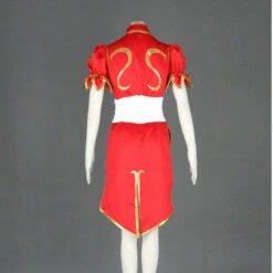 Street Fighter V Chun Li Cosplay Costume Cheongsam Cosplay Costume Red Version 10 Street Fighter V Chun Li Cosplay Costume Cheongsam Cosplay Costume Red Version -Procosplayshop Street Fighter V Chun Li Cosplay Costume Red 3