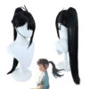 Suzume Iwado Suzume Cosplay Wigs Black Ponytail Wigs -Procosplayshop SuzumeIwadoSuzumeCosplayWigsBlackPonytailWigs 2