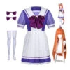 Uma Musume: Pretty Derby Silence Suzuka School Uniform Cosplay Costume+Wigs Set -Procosplayshop UmaMusumePrettyDerbySchoolUniformCostumeCosplayDressHalloweenCostume33 1