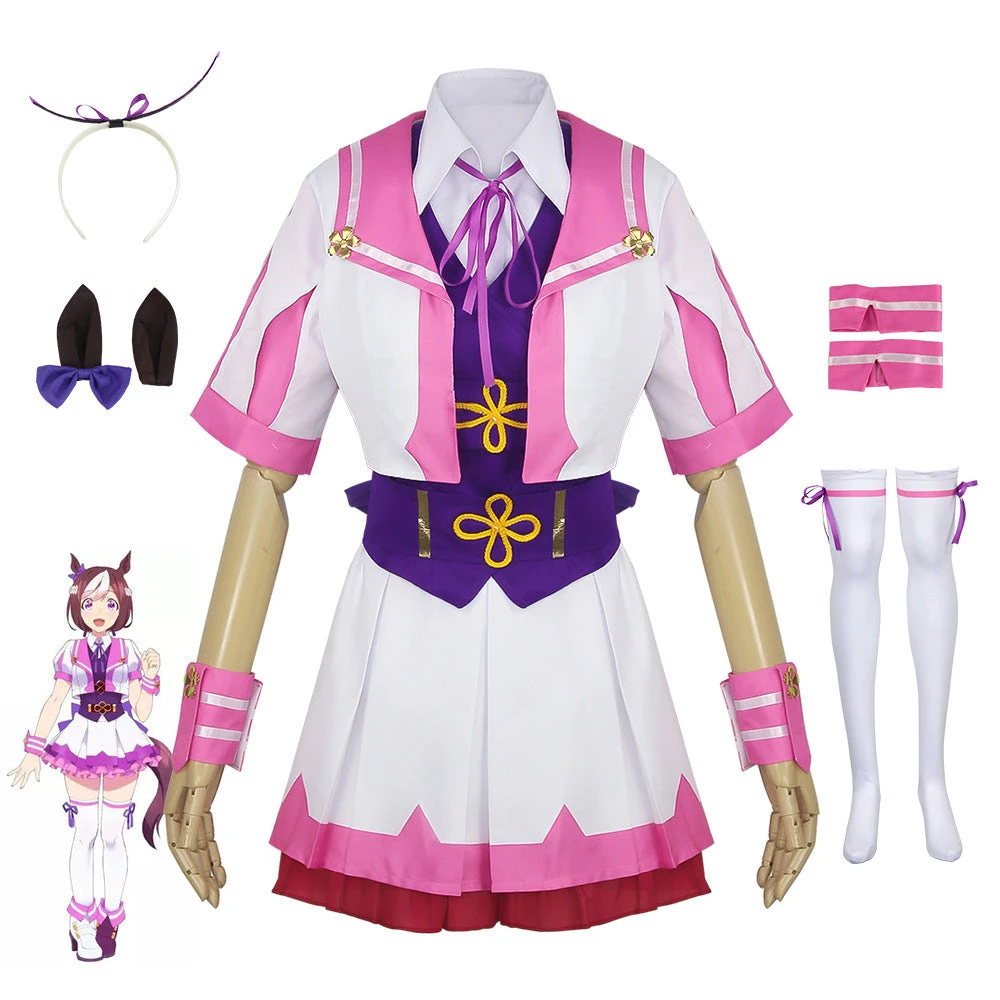 Uma Musume: Pretty Derby Special Week Cosplay Costume Halloween Carnival Cosplay Outfit 4 Uma Musume: Pretty Derby Special Week Cosplay Costume Halloween Carnival Cosplay Outfit - Image 2