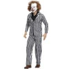 Unisex Black And White Strip Clown Suit Cosplay Costume -Procosplayshop Unisex Black and White Strip Clown Suit Cosplay Costume 1