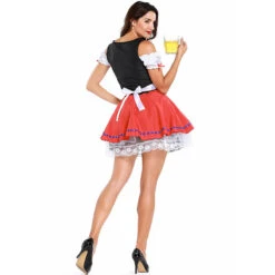 Women Bavarian Beer Festival Oktoberfest Bar Waiter Costume Dress -Procosplayshop Women Bavarian Beer Festival Oktoberfest Bar Waiter Costume Dress 4