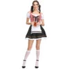 Women Bavarian Beer Festival Oktoberfest Red Plaid Party Costume Waitress Maid Costume -Procosplayshop Women Bavarian Beer Festival Oktoberfest Red Plaid Party Costume Waitress Maid Costume 2