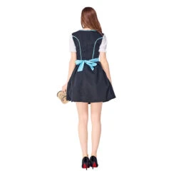 Women Bavarian Beer Oktoberfest Blue Party Maid Dress Costume -Procosplayshop Women Bavarian Beer Oktoberfest Blue Party Dress Costume 1