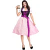 Women Bavarian Beer Oktoberfest Pink Dress Party Costume -Procosplayshop Women Bavarian Beer Oktoberfest Pink Dress Party Costume 2