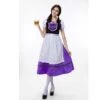 Women Beer Festival Oktoberfest Bavarian Traditional Costume Purple Dress -Procosplayshop Women Beer Festival Oktoberfest Bavarian Traditional Costume Purple Dress 4