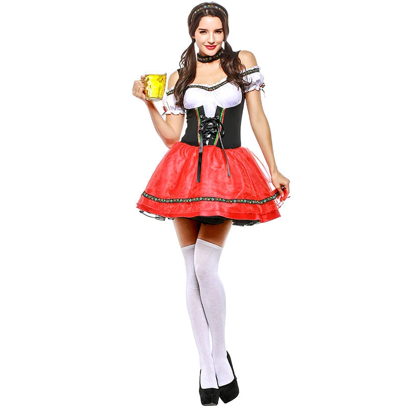 Women German Bavarian Oktoberfest Drindl Sexy Dress Costume 3 Women German Bavarian Oktoberfest Drindl Sexy Dress Costume