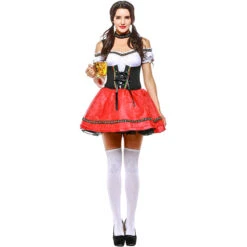 Women German Bavarian Oktoberfest Drindl Sexy Dress Costume 9 Women German Bavarian Oktoberfest Drindl Sexy Dress Costume -Procosplayshop Women German Bavarian Oktoberfest Drindl Sexy Dress Costume 4