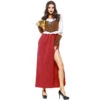 Women Oktoberfest Bavarian Beer Festival Costume Long Party Waitress Maid Costume Dress -Procosplayshop Women Oktoberfest Bavarian Beer Festival Costume Long Party Waitress Maid Costume Dress 2
