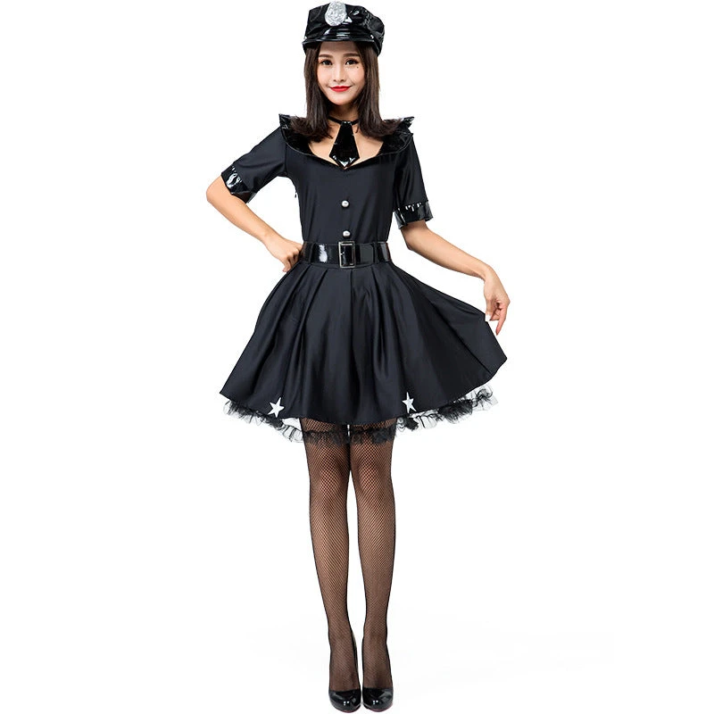 Women Police Officer Fancy Dress Costume 3 Women Police Officer Fancy Dress Costume