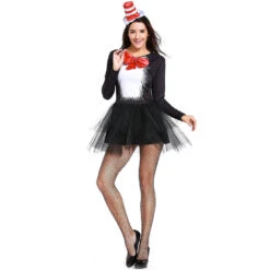 Women Sexy Cat Girl Magician Cosplay Costume Dress -Procosplayshop Women Sexy Cat Girl Magician Cosplay Costume Dress 3