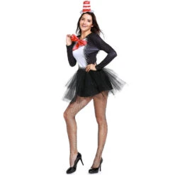 Women Sexy Cat Girl Magician Cosplay Costume Dress -Procosplayshop Women Sexy Cat Girl Magician Cosplay Costume Dress 4