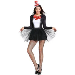 Women Sexy Cat Girl Magician Cosplay Costume Dress -Procosplayshop Women Sexy Cat Girl Magician Cosplay Costume Dress 5
