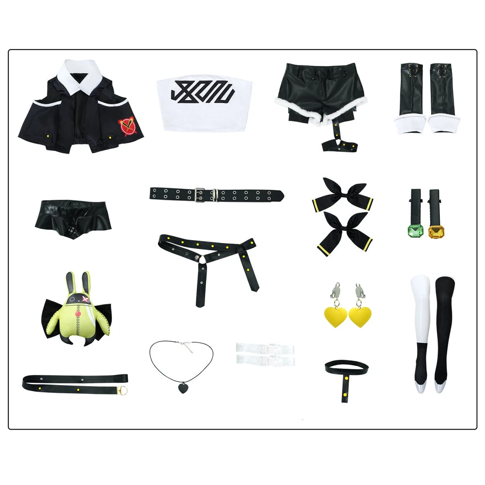 Zenless Zone Zero Nicole Demara Whole Set Costume With Wigs And Boots Halloween Party Costume Outfit Set 9 Zenless Zone Zero Nicole Demara Whole Set Costume With Wigs And Boots Halloween Party Costume Outfit Set - Image 7